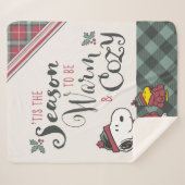 Erdnüsse | Das ist die Jahreszeit gemütlich zu sei Sherpadecke (Vorderseite (Horizontal))