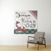 Erdnüsse | Das ist die Jahreszeit gemütlich zu sei Wandteppich (Beispiel)