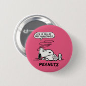 Erdnüsse | Das Leben ist voll von Rude Awakenings Button (Vorne & Hinten)