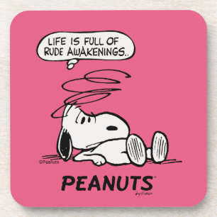 Erdnüsse   Das Leben ist voll von Rude Awakenings Getränkeuntersetzer