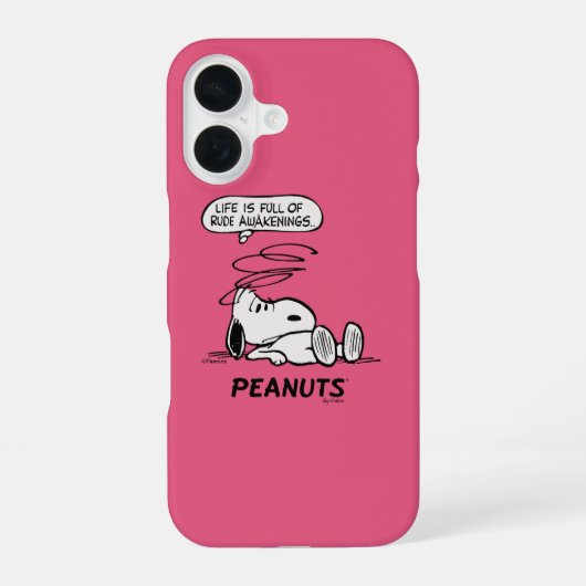 Erdnüsse | Das Leben ist voll von Rude Awakenings iPhone 16 Hülle (Rückseite)