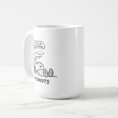 Erdnüsse | Das Leben ist voll von Rude Awakenings Kaffeetasse (Vorderseite Links)