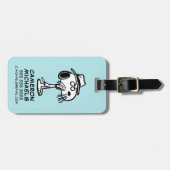 Erdnüsse | Der Brüderpike von Snoopy Gepäckanhänger (Vorderseite horizontal)