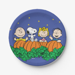 Erdnüsse   Der große Pumpkin-Patch Pappteller