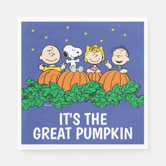 Erdnüsse | Der große Pumpkin-Patch Serviette (Vorderseite)