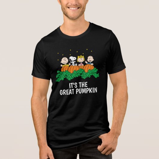 Erdnüsse | Der große Pumpkin-Patch Tri-Blend Shirt (Vorderseite)