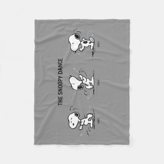 Erdnüsse | Der Snoopy-Tanz Fleecedecke (Vorderseite)