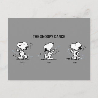 Erdnüsse | Der Snoopy-Tanz Postkarte