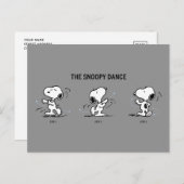 Erdnüsse | Der Snoopy-Tanz Postkarte (Vorne/Hinten)