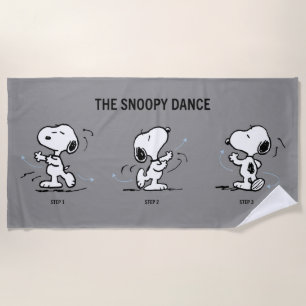 Erdnüsse   Der Snoopy-Tanz Strandtuch