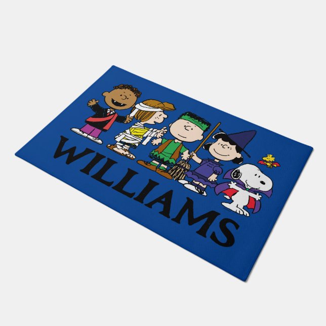 Erdnüsse | Die Boo-Crew Fußmatte (Schrägansicht)