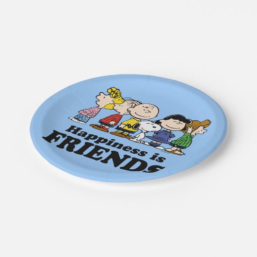 Erdnüsse | Die Erdnussbande Pappteller (Schrägansicht)