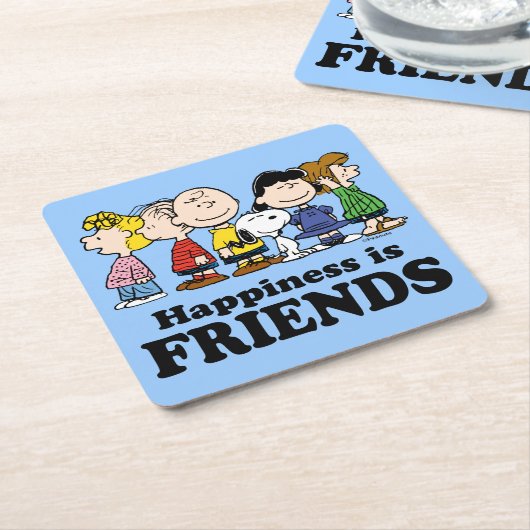 Erdnüsse | Die Erdnussbande Rechteckiger Pappuntersetzer (angewinkelt)