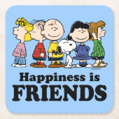 Erdnüsse | Die Erdnussbande Rechteckiger Pappuntersetzer (Vorderseite)