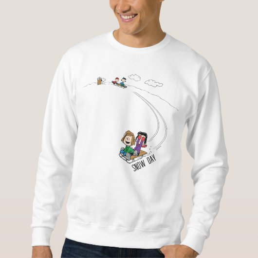 Erdnüsse | Die Erdnussbande Schlittenreiten Sweatshirt (Vorderseite)