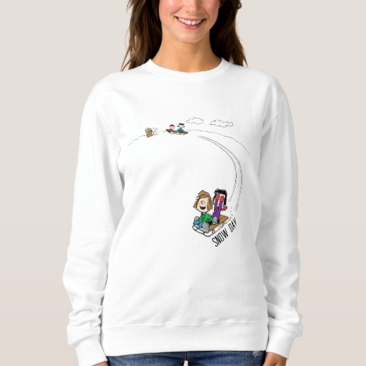 Erdnüsse | Die Erdnussbande Schlittenreiten Sweatshirt (Vorderseite)