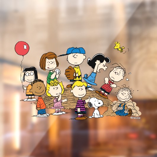 Erdnüsse | Die Gang am Pitcher-Berg Fensteraufkleber (Blatt 2)