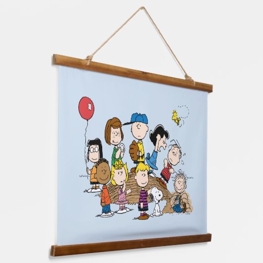 Erdnüsse | Die Gang am Pitcher-Berg Wandteppich Mit Holzrahmen (Gewinkelt)