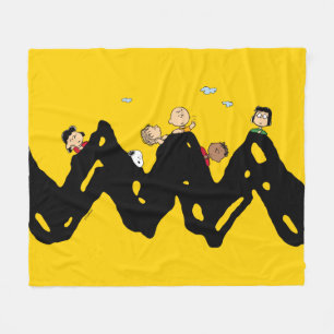 Erdnüsse Die Gang auf dem Zig Zag Fleecedecke