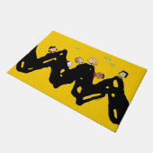 Erdnüsse | Die Gang auf dem Zig Zag Fußmatte (Schrägansicht)