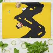 Erdnüsse | Die Gang auf dem Zig Zag Geschirrtuch (Gefaltet)