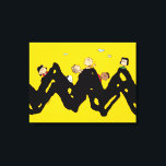 Erdnüsse | Die Gang auf dem Zig Zag Leinwanddruck<br><div class="desc">Karo dieses lustige Peanuts-Design mit der Peanuts Gang heraus.</div>