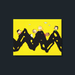 Erdnüsse | Die Gang auf dem Zig Zag Leinwanddruck<br><div class="desc">Karo dieses lustige Peanuts-Design mit der Peanuts Gang heraus.</div>