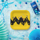 Erdnüsse | Die Gang auf dem Zig Zag Pappteller (Party)