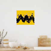 Erdnüsse | Die Gang auf dem Zig Zag Poster (Küche)