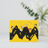 Erdnüsse | Die Gang auf dem Zig Zag Postkarte (Stehend Vorderseite)
