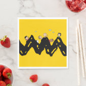 Erdnüsse | Die Gang auf dem Zig Zag Serviette (Beispiel)