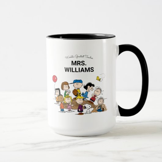 Erdnüsse | Die Gang Bestste Lehrerin Personalisier Tasse (Rechts)