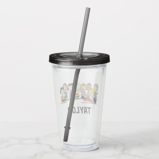 Erdnüsse | Die Gang | Name hinzufügen Acryltrinkbecher (Rückseite)