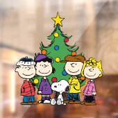 Erdnüsse | Die Gang um den Weihnachtsbaum Fensteraufkleber (Blatt 2)