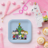 Erdnüsse | Die Gang um den Weihnachtsbaum Pappteller (Party)