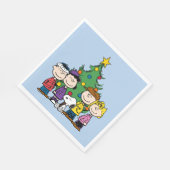 Erdnüsse | Die Gang um den Weihnachtsbaum Serviette (Ecke)