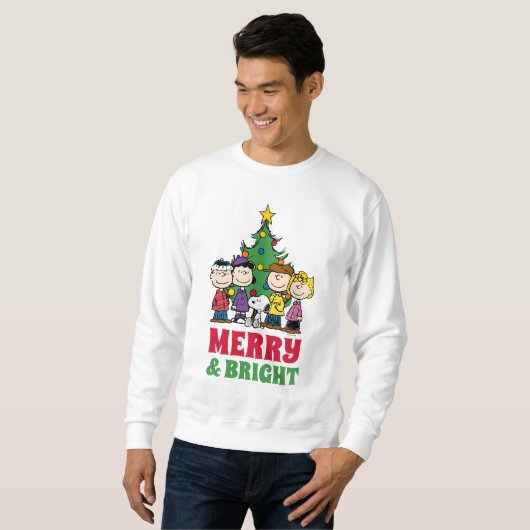 Erdnüsse | Die Gang um den Weihnachtsbaum Sweatshirt (Vorne ganz)