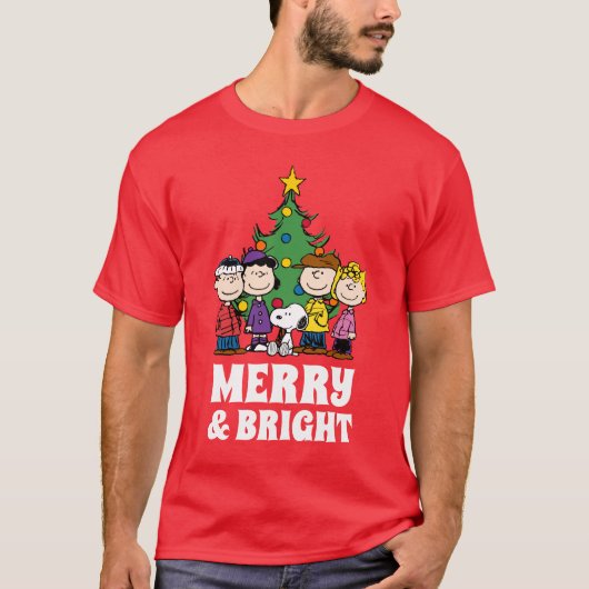 Erdnüsse | Die Gang um den Weihnachtsbaum T-Shirt (Vorderseite)
