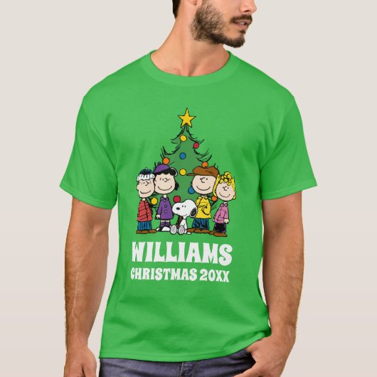 Erdnüsse | Die Gang um den Weihnachtsbaum T-Shirt (Vorderseite)