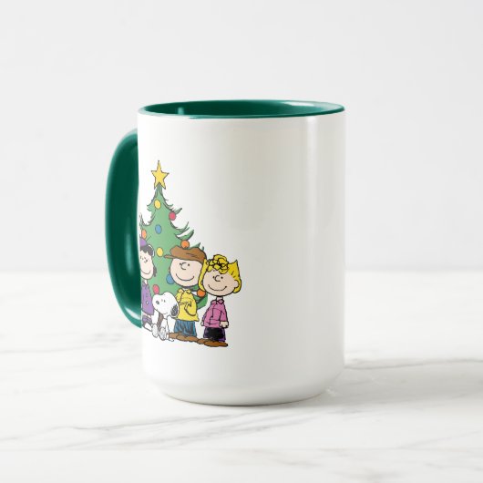 Erdnüsse | Die Gang um den Weihnachtsbaum Tasse (Vorderseite Links)