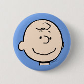 Erdnüsse | Ein Charlie Brown Smile Button (Vorderseite)