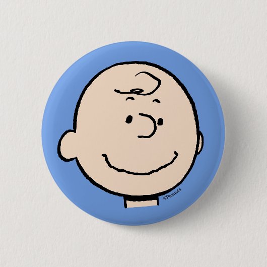 Erdnüsse | Ein Charlie Brown Smile Button (Vorderseite)