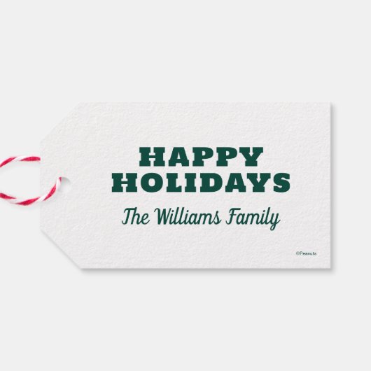 Erdnüsse | Ein Geschenk für Sie Geschenkanhänger (Rückseite Horizontal)