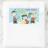 Erdnüsse | Ein Geschenk für Sie Rechteckiger Aufkleber (Tasche)