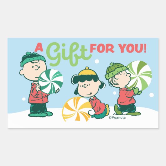 Erdnüsse | Ein Geschenk für Sie Rechteckiger Aufkleber (Vorderseite)