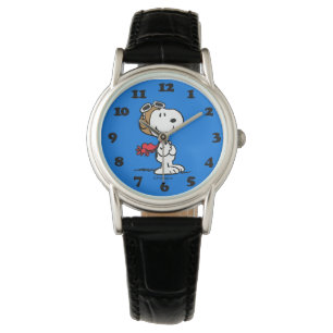 Erdnüsse Ein Snoopy Happy Dance Armbanduhr