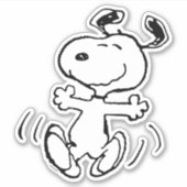 Erdnüsse | Ein Snoopy Happy Dance Aufkleber (Vorderseite)