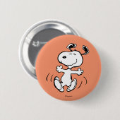 Erdnüsse | Ein Snoopy Happy Dance Button (Vorne & Hinten)