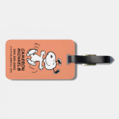 Erdnüsse | Ein Snoopy Happy Dance Gepäckanhänger (Rückseite horizontal)