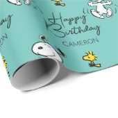 Erdnüsse | Ein Snoopy Happy Dance Geschenkpapier (Rolleneckpunkt)